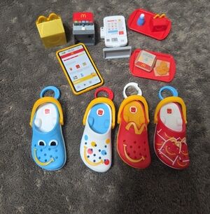 McDonald's Mini Toys & Mini Crocs Kids Collectors Play Imagination